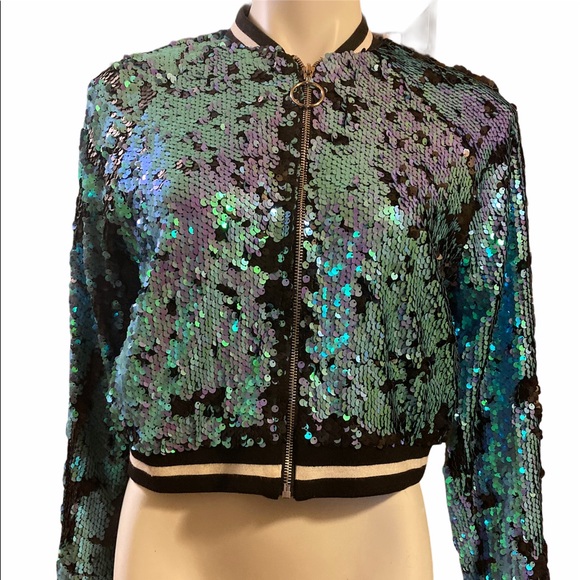 Forever 21 Jackets & Blazers - Forever 21 sequins bomber jacket